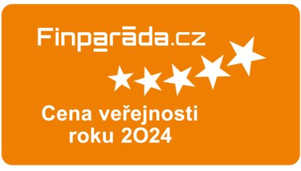 Náš produkt získal v soutěži Finparáda.cz cenu veřejnosti Finparáda.cz cena veřejnosti a titul Finančí produkt roku 2024